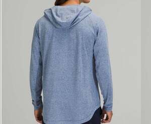 Lululemon Men's Drysense Training Hoodie Heathered Blue